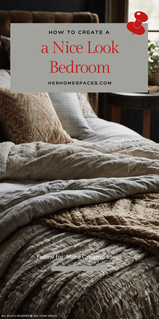 A bed with layered, high-quality bedding, including decorative pillows and a cozy throw.