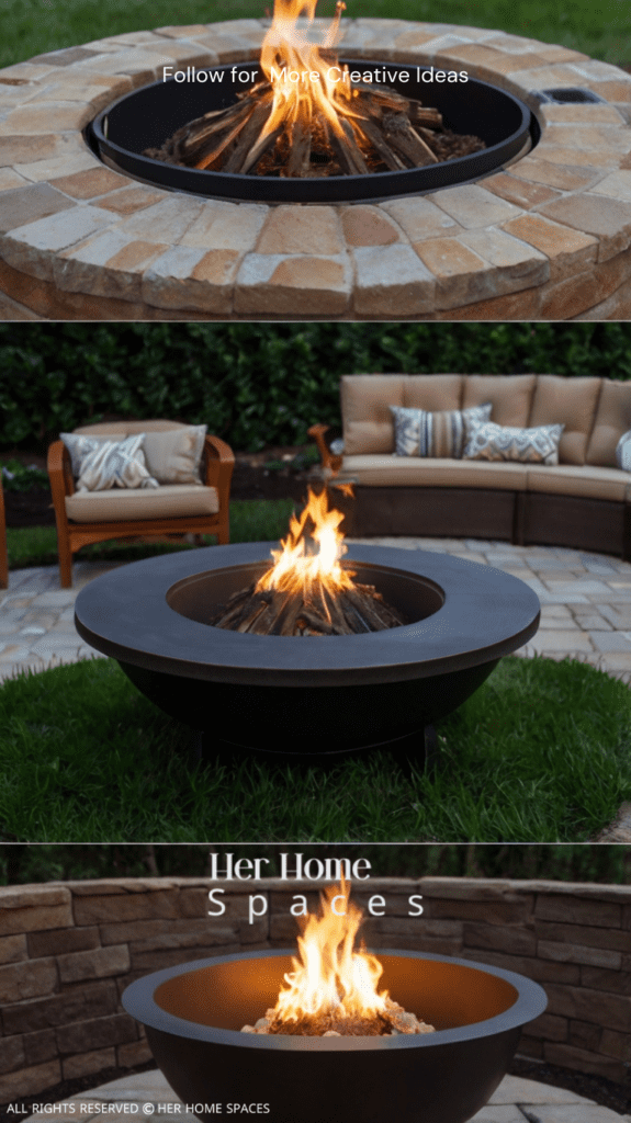 images of fire pit makeovers.